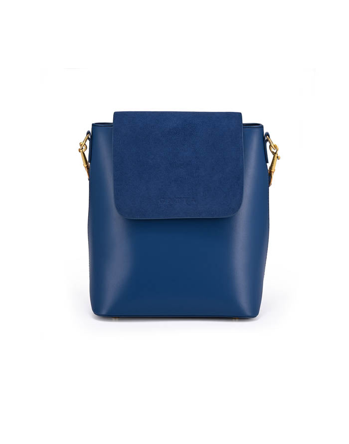 Christie Azure Vegan Leather Camera Bag For Women