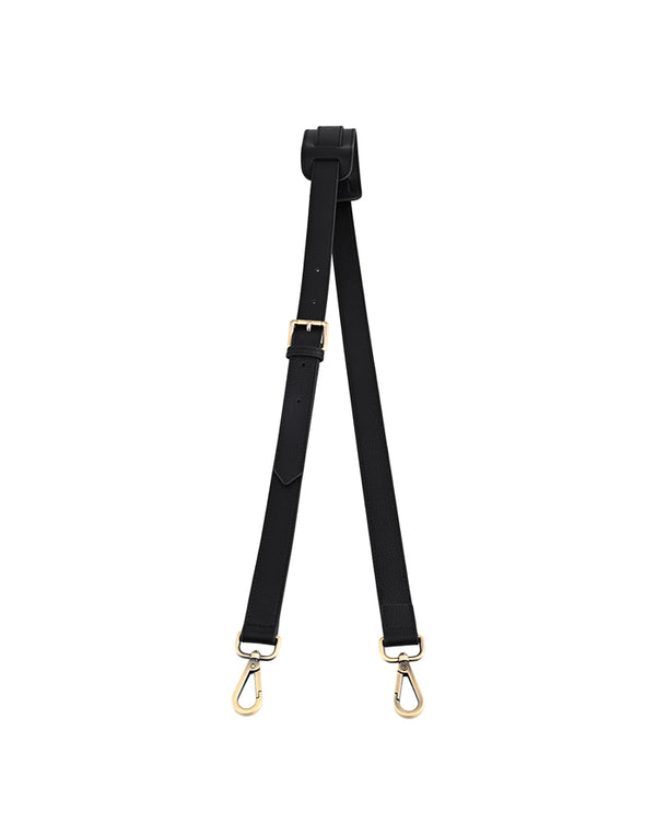 Black Leather camera bag strap for women