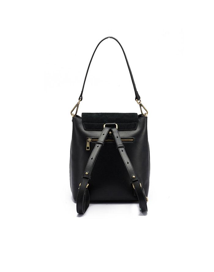 cato black leather backpack purse Christie Noir Women Camera Backpack