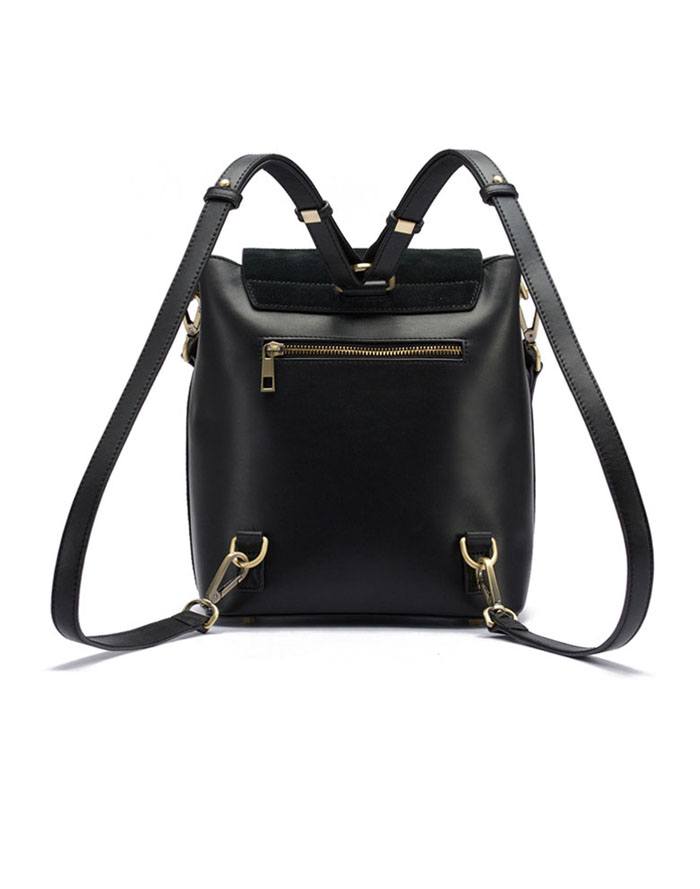 cato black leather backpack purse Christie Noir Women Camera Backpack